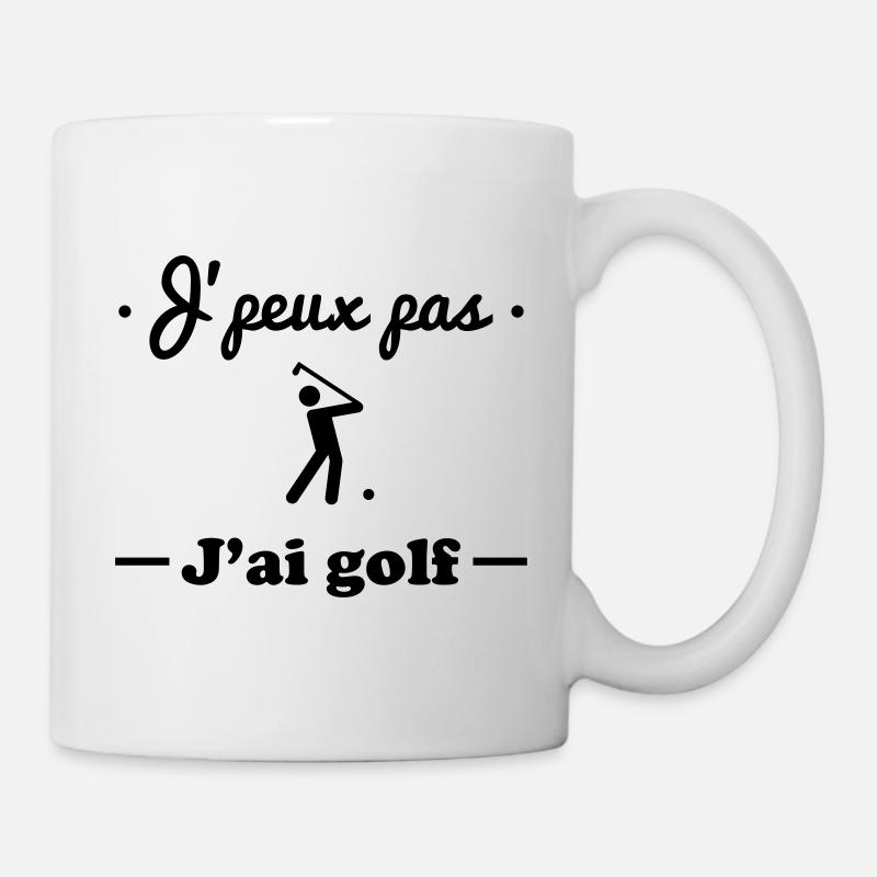 J'peux pas j'ai golf - Golfeur - Mug blanc - blanc