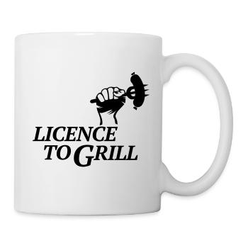 licence to grill BBQ grillen Würstchen Barbecue - Mug blanc - blanc - Droite