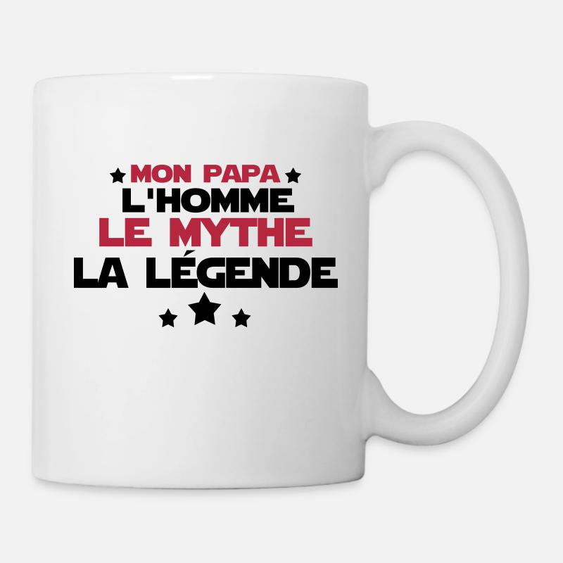 mon papa - Mug blanc - blanc