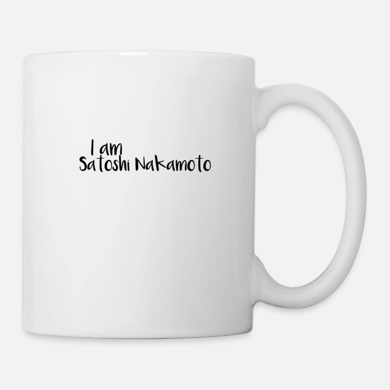 Satoshi Nakamoto - Mug blanc - blanc