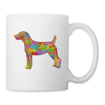 Parson Russell Terrier Multicolor - Tasse - Weiß - Rechts