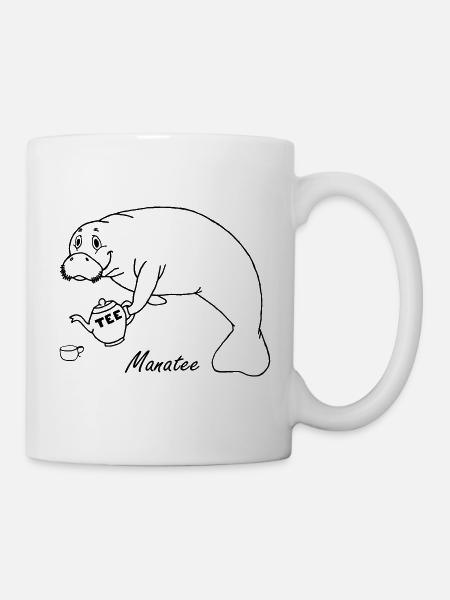 Manatee comme le thé - Mug blanc - blanc