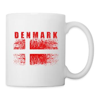 Dänemark Flagge 008 - Tasse - Weiß - Rechts