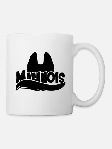 Abbildung Malinois - Tasse - Weiß