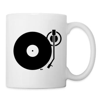 DJ Platines Platine Bras fiche - Mug blanc - blanc - Droite