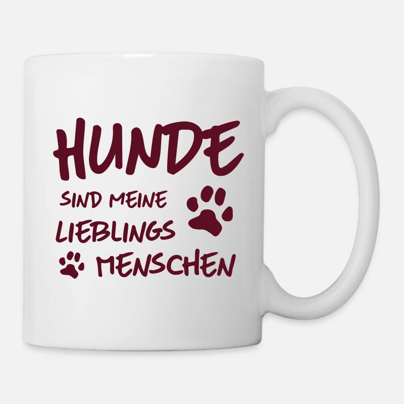 Lieblingsmenschen Hunde - Tasse - Weiß