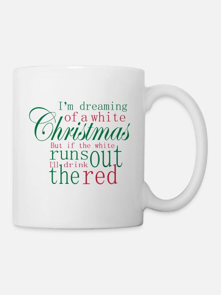 Weihnachten Slogan - Tasse - Weiß