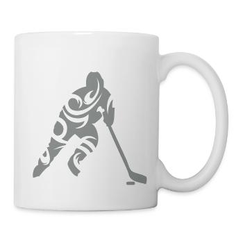 Hockey tribal - Mug blanc - blanc - Droite