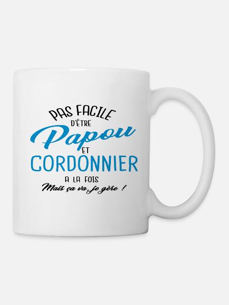 Papou et cordonnier - Mug blanc - blanc