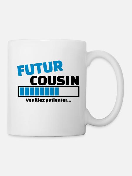 futur cousin - Mug blanc - blanc