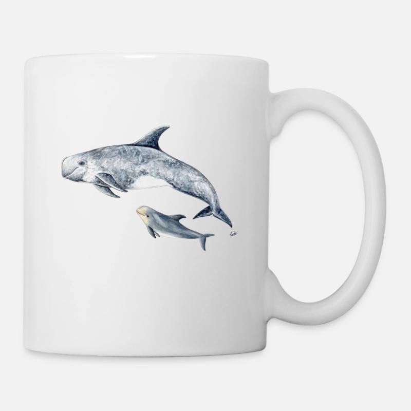 Risso - Grampus Dolphin - Dauphin Risso - Mug blanc - blanc
