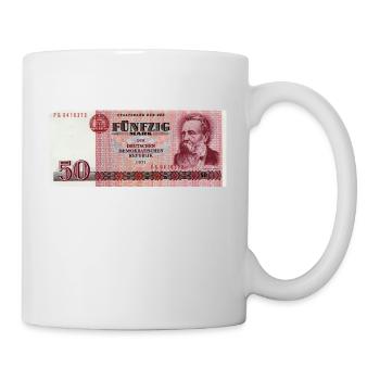 50 Markschein of the GDR - Mug - white - Right