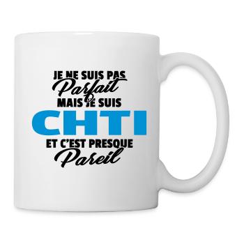Pas parfait mais chti - Mug blanc - blanc - Droite