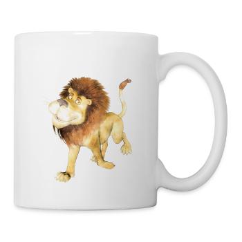 Lion Sami by Sabina Elisabeth Design - Tasse - Weiß - Rechts