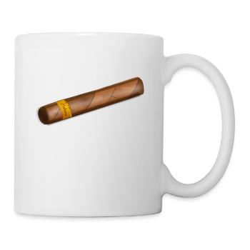 Zigarre - Tasse - Weiß - Rechts
