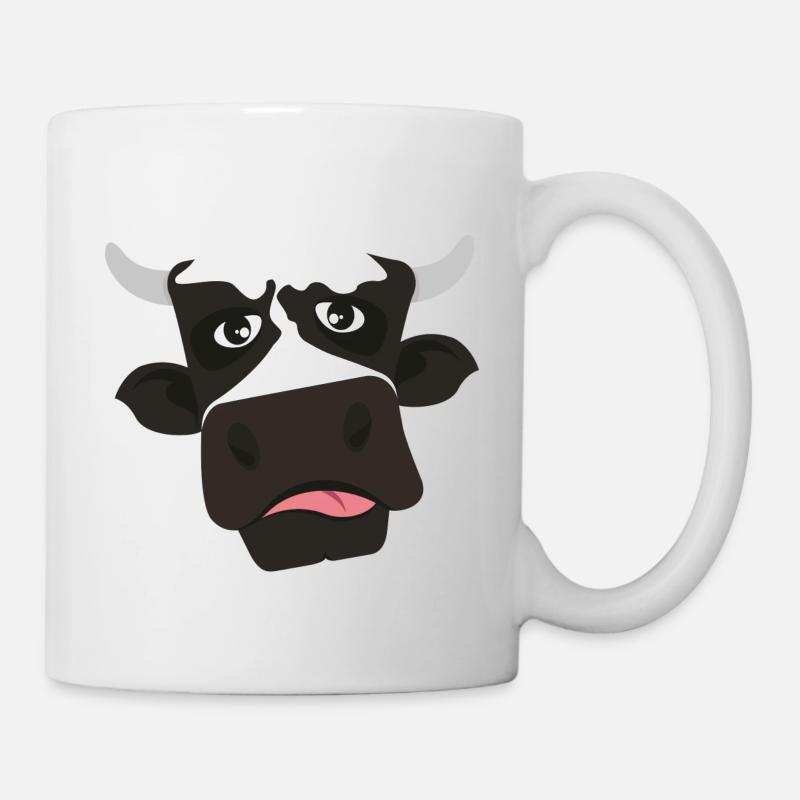 Kuhgesicht, Kuh - Tasse - Weiß
