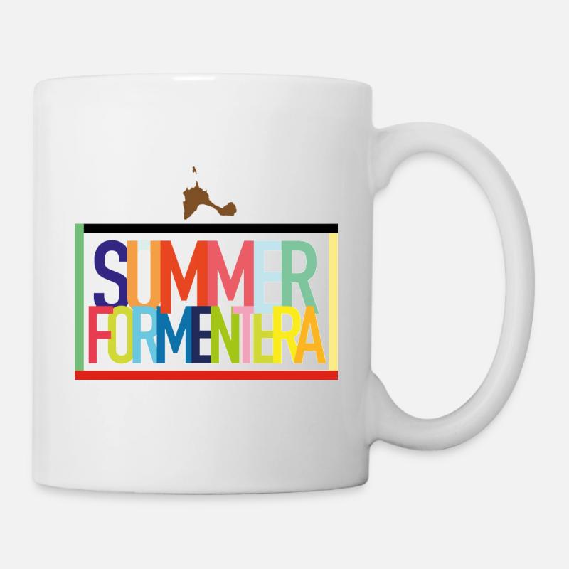 Summer Formentera - summer holiday Balearic Islands - Mug - white
