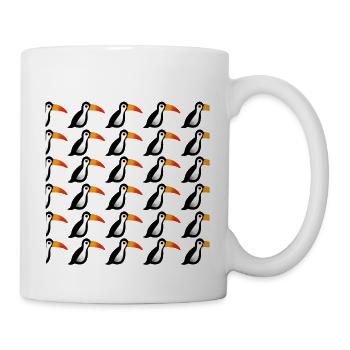 collection TUCAN - Mug blanc - blanc - Droite