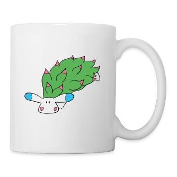 Olaf, die Blattschafschnecke aus Ich will Pizza! - Tasse - Weiß - Rechts