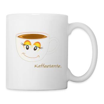 Kaffeetante-Tasse - Tasse - Weiß - Rechts
