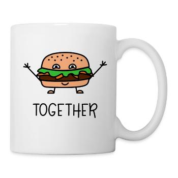 Better Together Partnerlook (Part2) Burger - Tasse - Weiß - Rechts