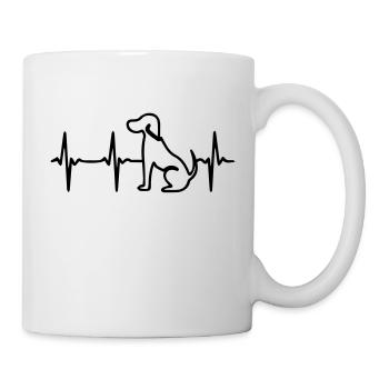 Heart Beat Dog - Tasse - Weiß - Rechts