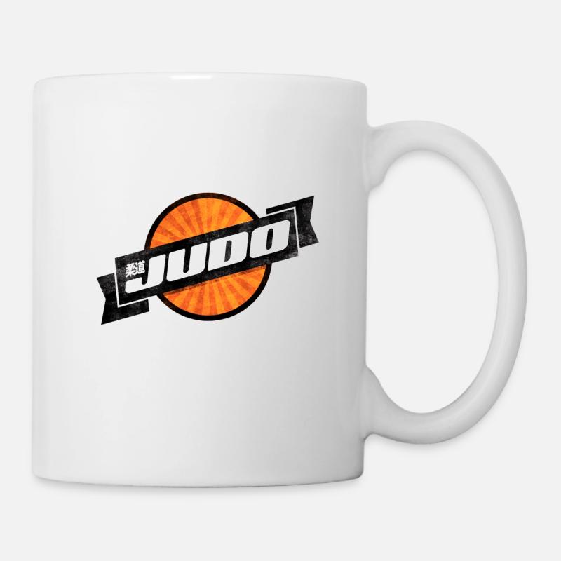 Judo Retro Logo - Tasse - Weiß