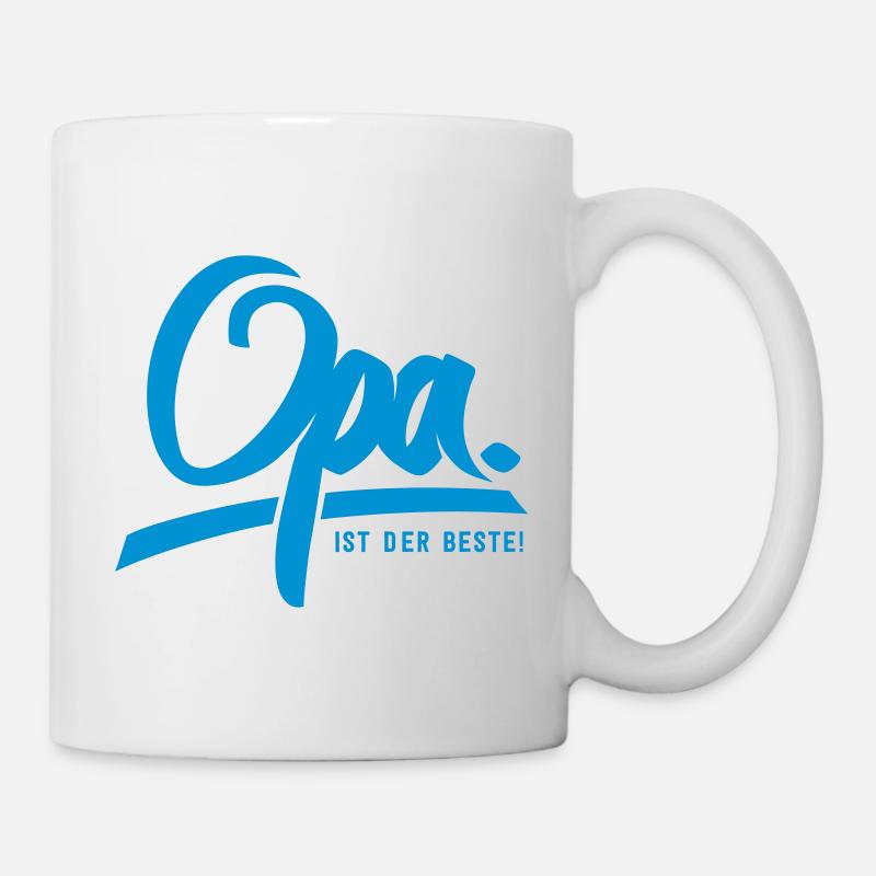 Opa ist der Beste - Tasse - Weiß