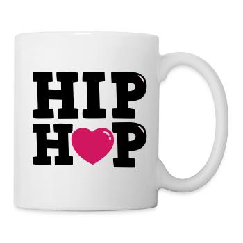 I heart Hip Hop - Mug blanc - blanc - Droite