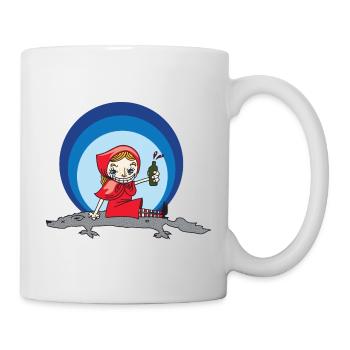 chaperon rouge - Mug blanc - blanc - Droite