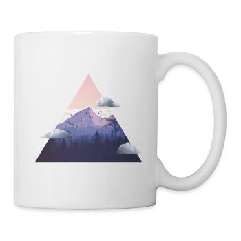 Mountain with clouds - Mug - white - Right