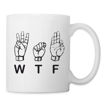 WTF - Well That’s Funny - Mug blanc - blanc - Droite