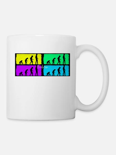 evolution - Tasse - Weiß