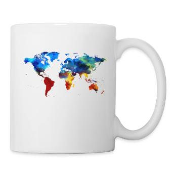 T-shirt Colorfull World - Mug blanc - blanc - Droite