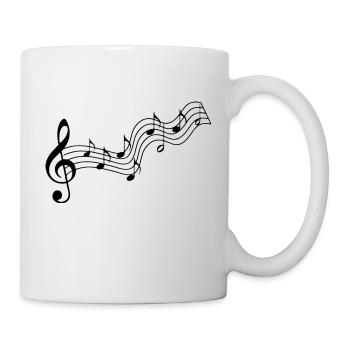 Musiknoten - Tasse - Weiß - Rechts