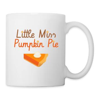 Little Miss Pumpkin Pie - Kürbis Halloween Herbst - Tasse - Weiß - Rechts