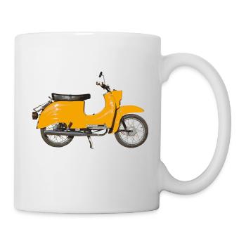 Schwalbe Grafik Saharabraun - Tasse - Weiß - Rechts