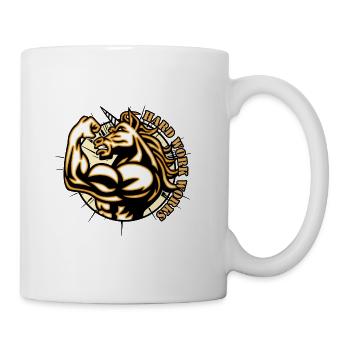 Unicorn Unicorn Fitness Travail dur - Mug blanc - blanc - Droite