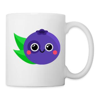 Myrtille douce - Mug blanc - blanc - Droite