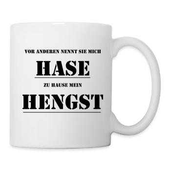 Mein Hengst - Tasse - Weiß - Rechts