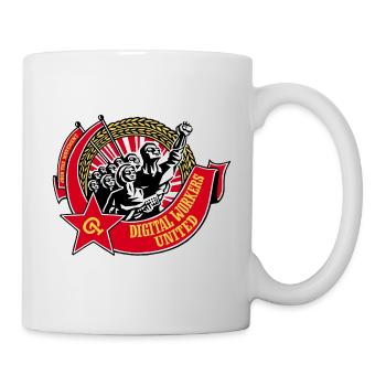 Digital Workers United - Mug - white - Right