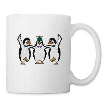Penguin Trio - Mug blanc - blanc - Droite