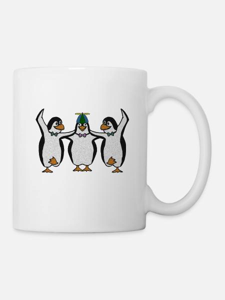 Penguin Trio - Mug - white