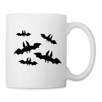 Fledermäuse - Tasse - Weiß - Rechts