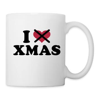 I hate xmas christmas - Mug blanc - blanc - Droite