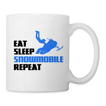 Snowmobile Snowmobile Winter Snowmobile - Mug - white - Right