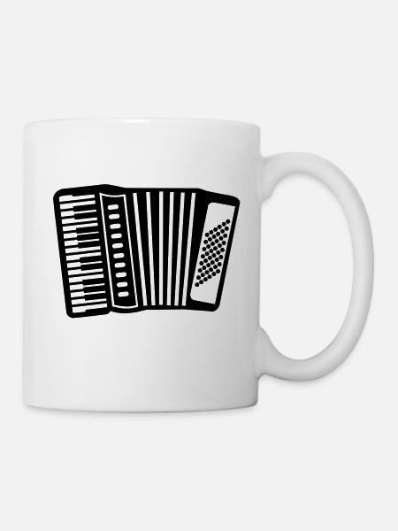 Akkordeon - Tasse - Weiß