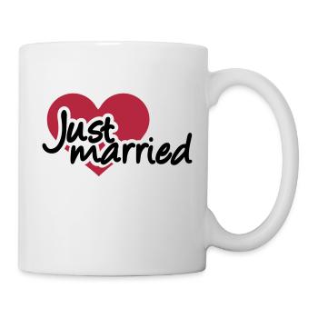 Just married - Mug blanc - blanc - Droite