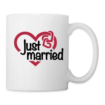 Just married - Mug blanc - blanc - Droite