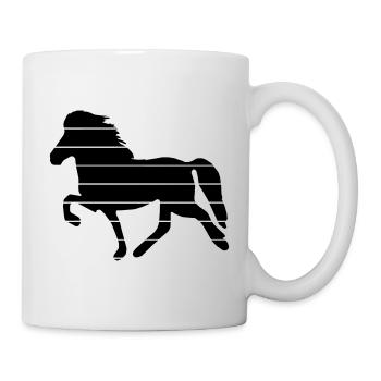 Icelandic Horse: Islandpferd Pferd Pony Merch - Tasse - Weiß - Rechts